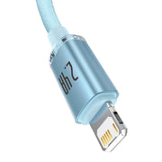 Cumpara acum Cablu USB la iP Baseus Crystal Shine, 2.4A, 1.2m (albastru) de la Mesterul Minune