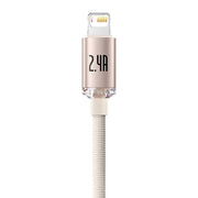 Cumpara acum Cablu USB la iP Baseus Crystal Shine, 2.4A, 1.2m (roz) de la Mesterul Minune