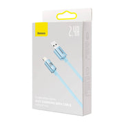 Cumpara acum Cablu USB la iP Baseus Crystal Shine, 2.4A, 2m (albastru) de la Mesterul Minune