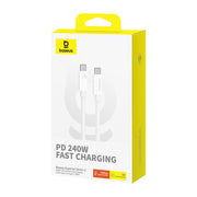 Cumpara acum Cablu USB-C la USB-C Baseus Superior USB4, 240W, 1m (alb) de la Mesterul Minune