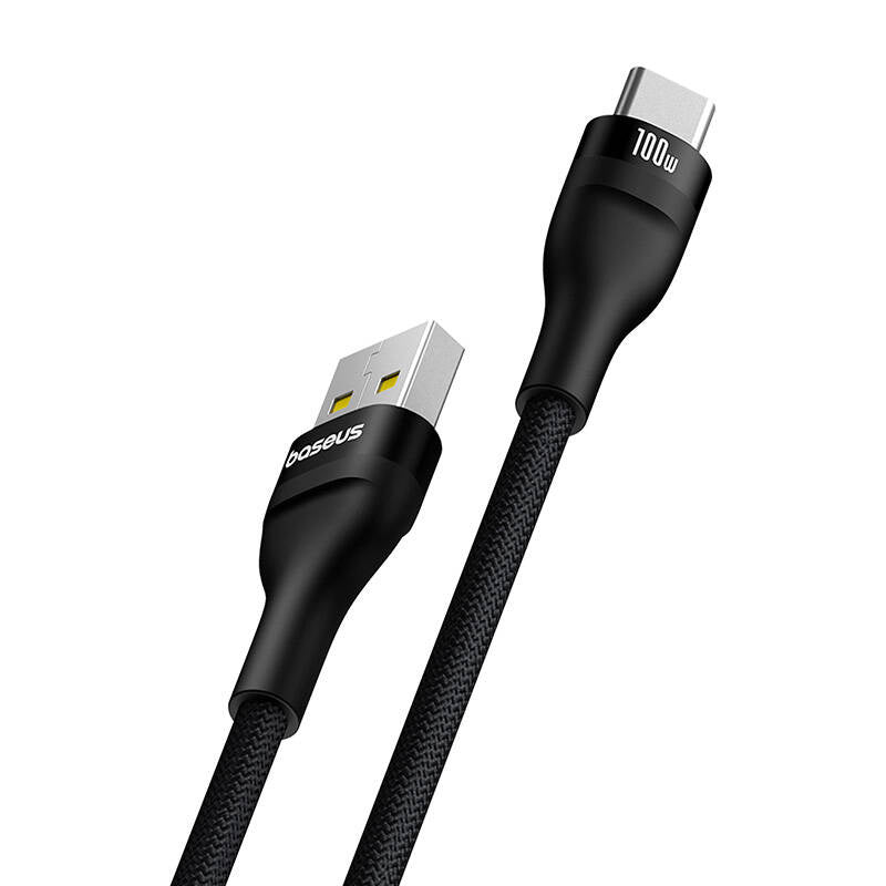Cumpara acum Cablu de încărcare Baseus Flash 2 USB către USB-C 100W, 2m (negru) de la Mesterul Minune