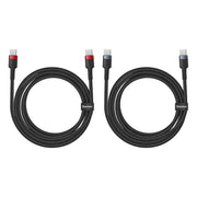 Cumpara acum Cablu Baseus Cafule USB-C la USB-C 100W, 2m, 2psc (roșu negru, gri negru) de la Mesterul Minune