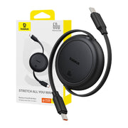 Cumpara acum Baseus Free2Pull Mini USB-C la USB-C cablu USB, 60W, 1, (negru) de la Mesterul Minune