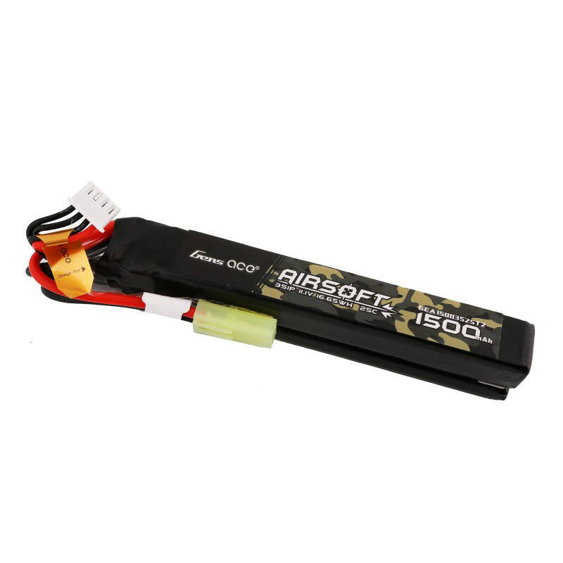 Cumpara acum Gens ace 25C 1500mAh 3S1P 11.1V Nunchuck 2X Airsoft Gun Lipo baterie cu mini Tamiya Plug de la Mesterul Minune