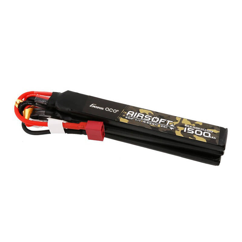 Cumpara acum Gens ace 25C 1500mAh 3S1P 11.1V Nunchuck 3X Airsoft Gun Lipo baterie cu T Plug de la Mesterul Minune
