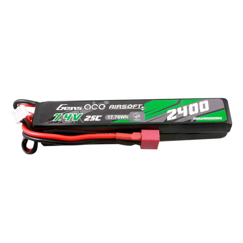 Cumpara acum Gens ace 25C 2400mAh 2S2P 7.4V Saddle Airsoft Gun Lipo baterie cu Mini Deans (T) Plug de la Mesterul Minune
