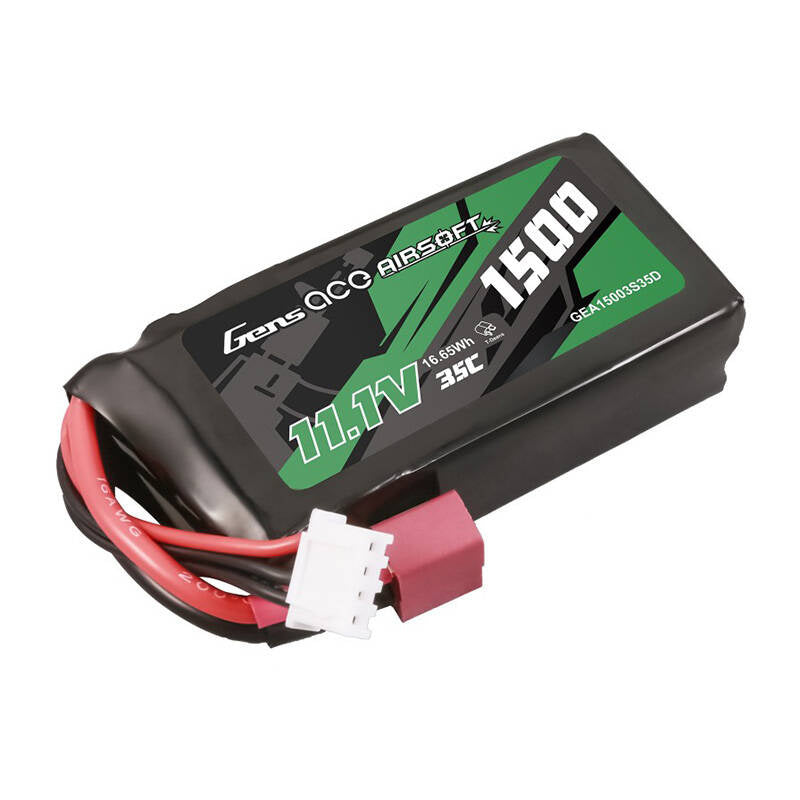 Cumpara acum Gens ace 35C 1500mAh 3S1P 11.1V Airsoft Gun Lipo baterie cu T Plug de la Mesterul Minune