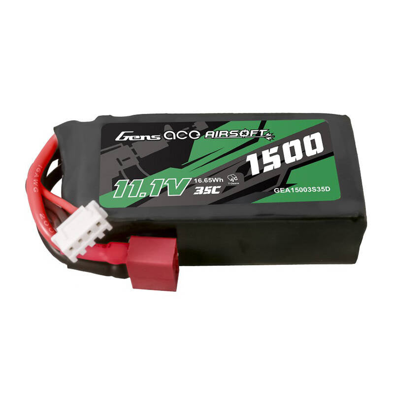 Cumpara acum Gens ace 35C 1500mAh 3S1P 11.1V Airsoft Gun Lipo baterie cu T Plug de la Mesterul Minune