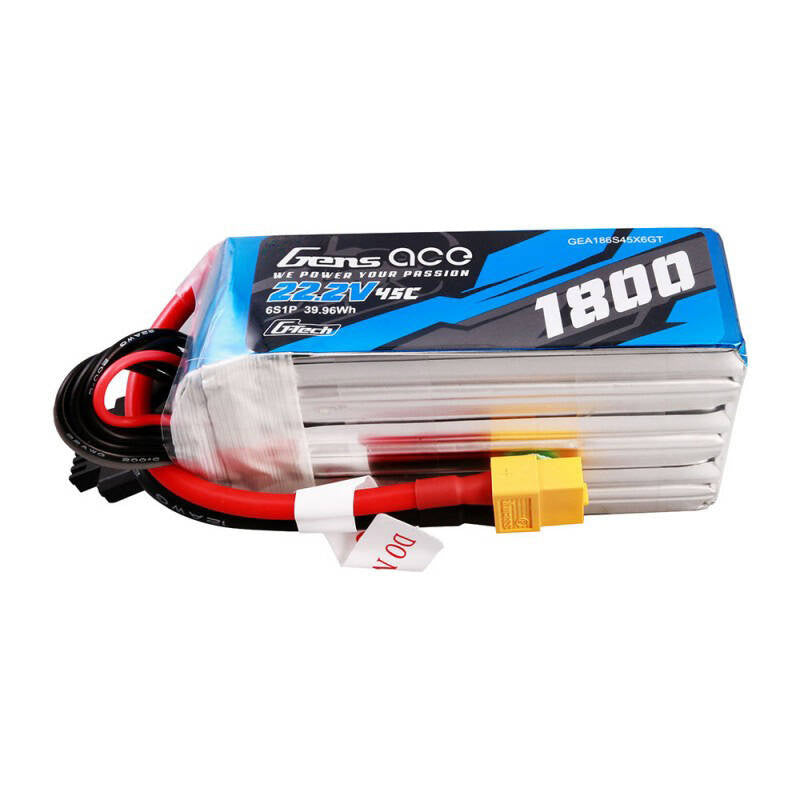 Cumpara acum Gens ace G-Tech 1800mAh 22.2V 45C 6S1P Lipo Battery Pack cu XT60 Plug de la Mesterul Minune
