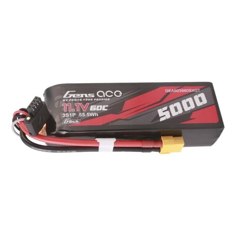 Cumpara acum Gens ace G-Tech 5000mAh 11.1V 60C 3S1P Lipo cu XT60 Plug de la Mesterul Minune