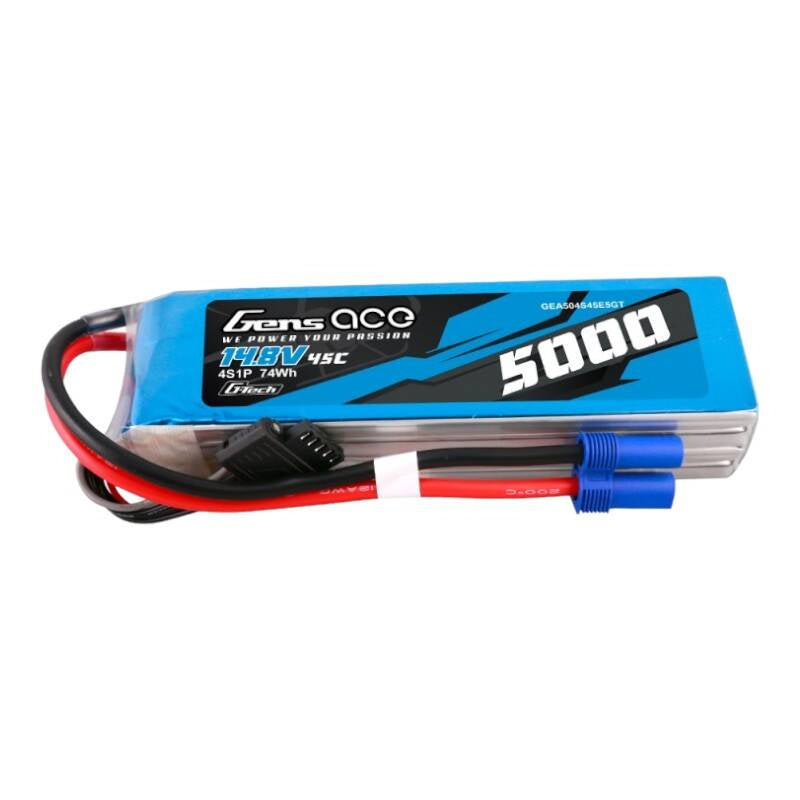 Cumpara acum Gens ace G-Tech 5000mAh 14.8V 45C 4S1P Heli Lipo baterie cu EC5 Plug de la Mesterul Minune