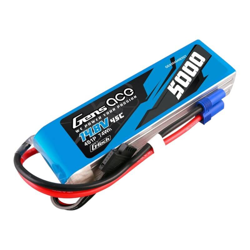 Cumpara acum Gens ace G-Tech 5000mAh 14.8V 45C 4S1P Heli Lipo baterie cu EC5 Plug de la Mesterul Minune