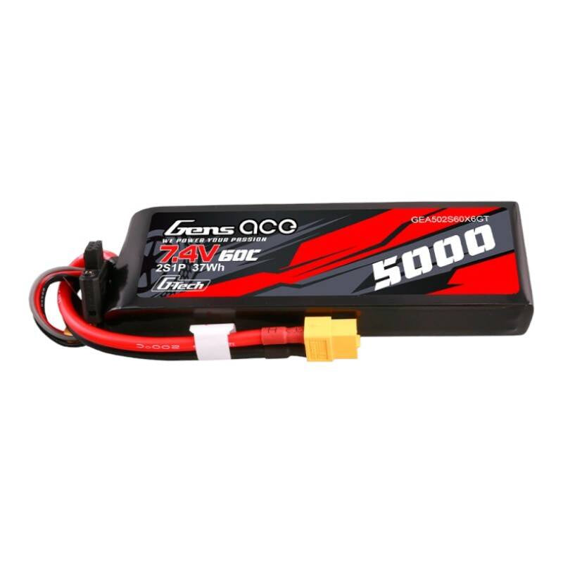 Cumpara acum Gens ace G-Tech 5000mAh 7.4V 60C 2S1P Lipo PC material caz cu XT60 Plug de la Mesterul Minune