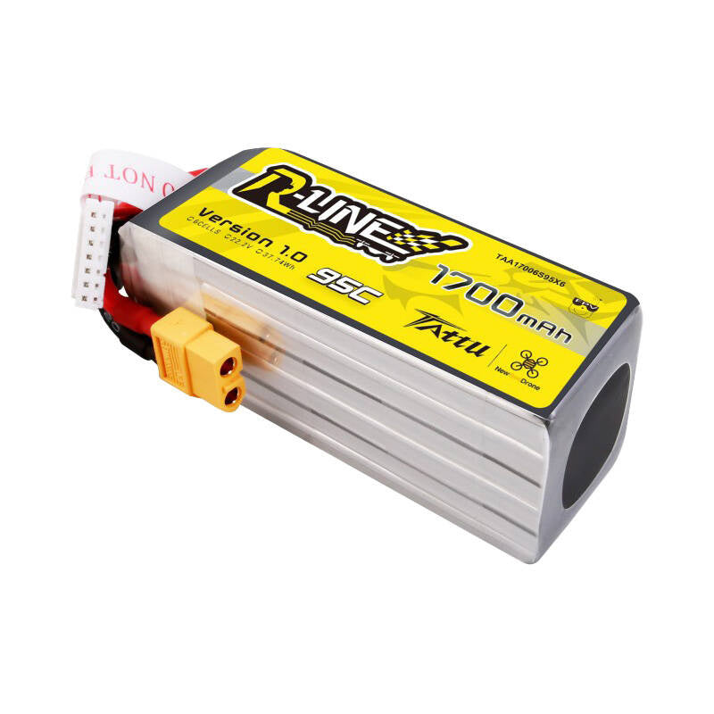 Cumpara acum Tattu R-Line 22.2V 1700mAh 6S 95C Lipo baterie cu XT60 Plug de la Mesterul Minune
