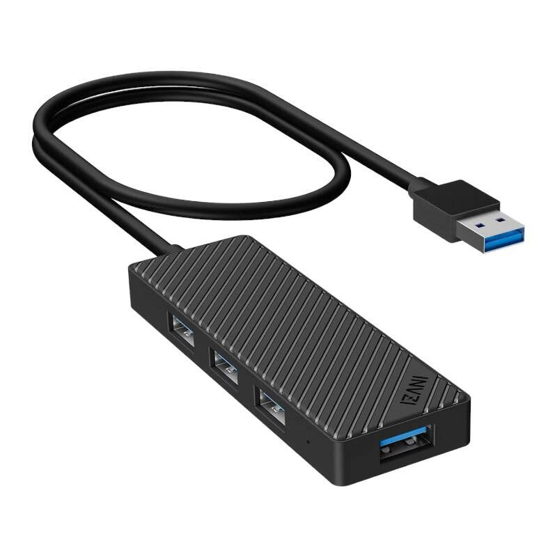 Cumpara acum Adaptor Hub 4 în 1, INVZI, MH04, 4x USB 3.0 (negru) de la Mesterul Minune