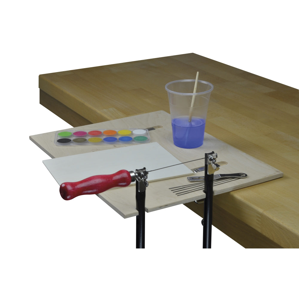 Pebaro 429S, Set traforaj, masa de taiat cu locas de fixare, sablon din placaj + alte accesorii