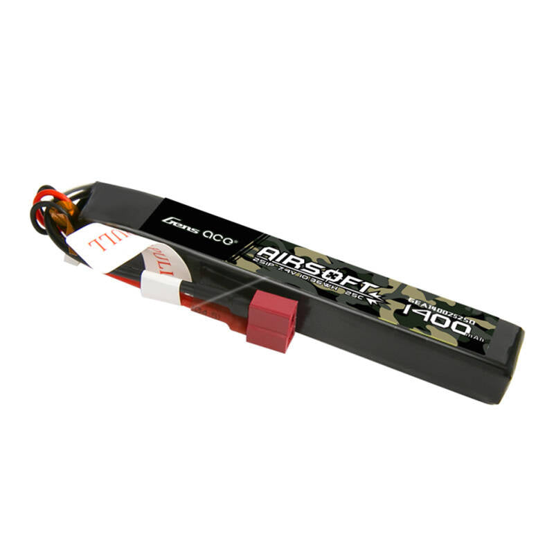 Cumpara acum Gens ace 25C 1400mAh 2S1P 7.4V Airsoft Gun Lipo baterie cu T Plug de la Mesterul Minune
