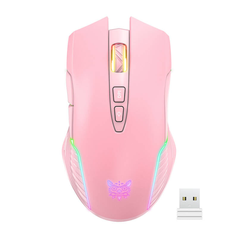 Cumpara acum ONIKUMA CW905 Roz 2.4G Wireless Gaming Mouse de la Mesterul Minune