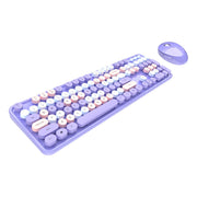 Cumpara acum MOFII Tastatură + Mouse fără fir Violet dulce de la Mesterul Minune