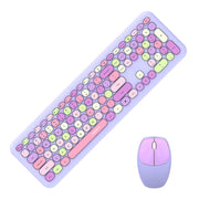 Cumpara acum MOFII Tastatură + Mouse fără fir 666 Purple de la Mesterul Minune