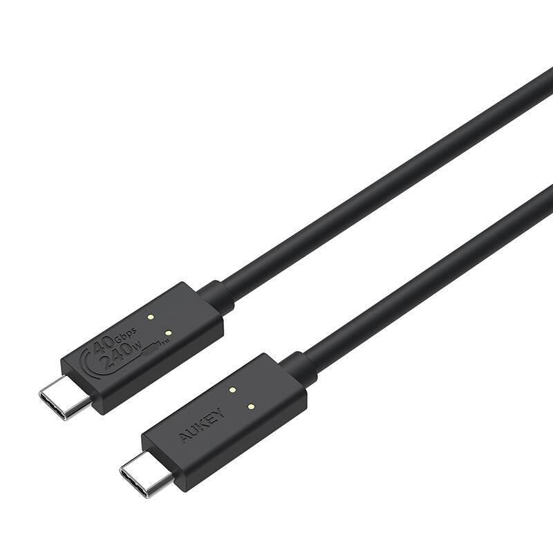 Cumpara acum Cablu USB-C la USB-C Aukey, CB-TCC241, 240W, 0.8m (negru) de la Mesterul Minune