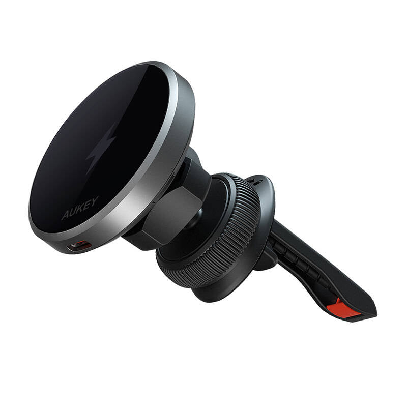 Cumpara acum Suport auto pentru telefon Aukey HD-MC13, cu încărcător 15W Qi2 (negru) de la Mesterul Minune
