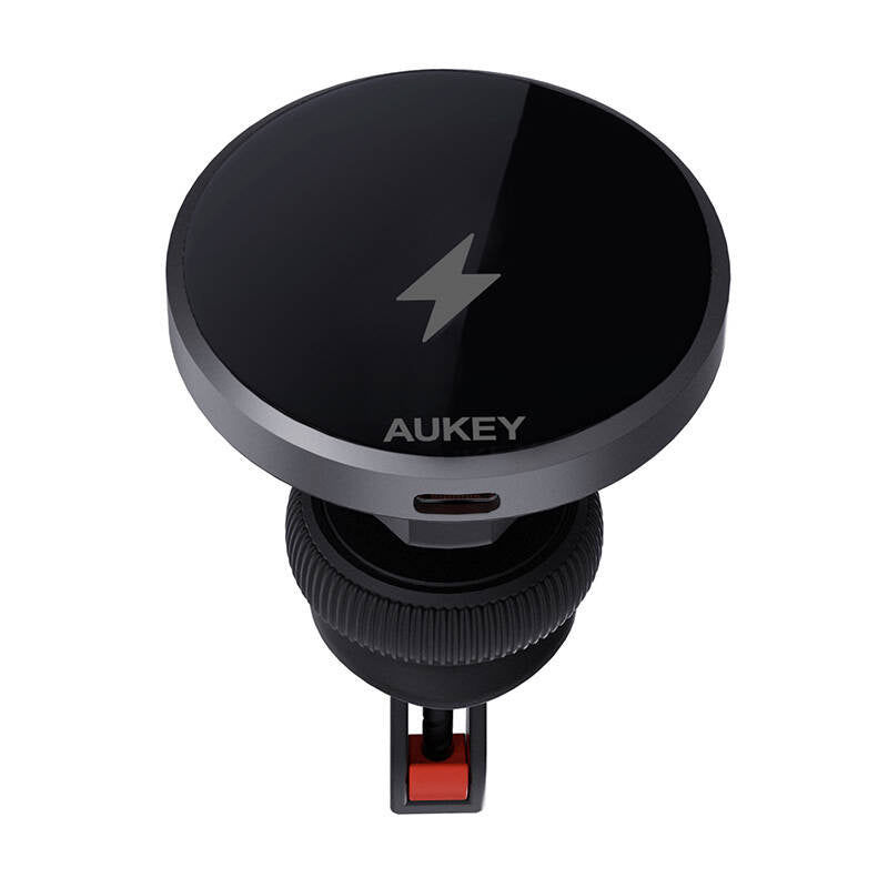 Cumpara acum Suport auto pentru telefon Aukey HD-MC13, cu încărcător 15W Qi2 (negru) de la Mesterul Minune