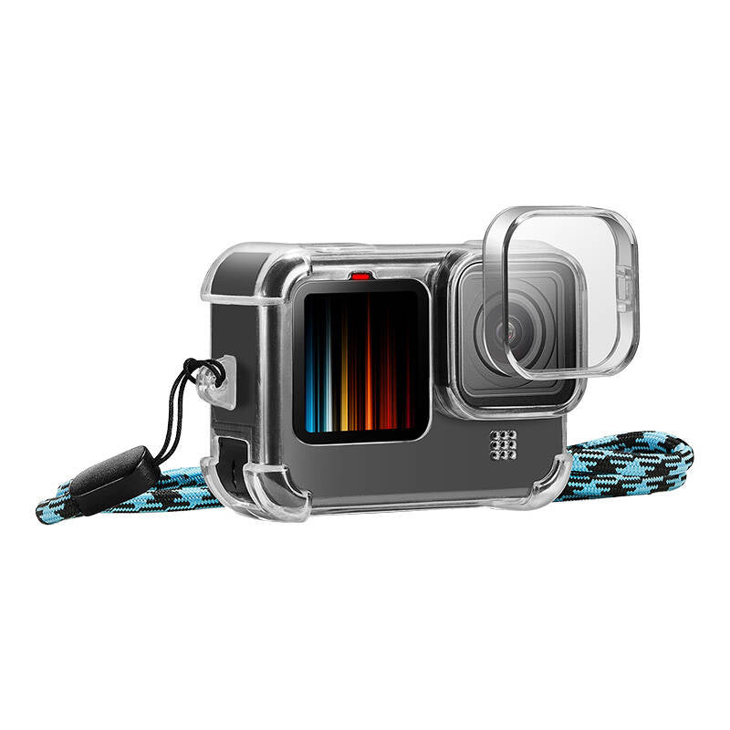 Cumpara acum Husă cu capac pentru obiectiv și curea de gât PULUZ pentru GoPro Hero 9 / 10 / 11 de la Mesterul Minune