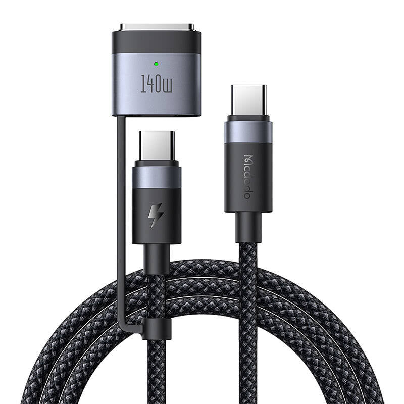 Cumpara acum Cablu 2 în 1 USB-C la USB-C + Magsafe 3 Mcdodo CA-0140, 2m (negru) de la Mesterul Minune