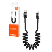 Cumpara acum Mcdodo CA-1960 Cablu cu arc USB-C către Lightning, 36W, 1,8 m (negru) de la Mesterul Minune