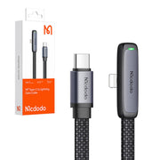 Cumpara acum USB-C la cablu unghiular Lightning Mcdodo CA-3351, 1.8m (negru) de la Mesterul Minune