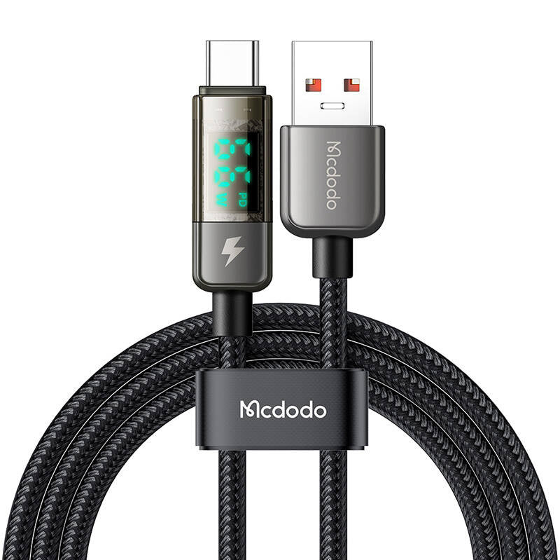Cumpara acum Mcdodo CA-3630 Cablu USB-A la USB-C, oprire automată, PD 100W, 1,2m (negru) de la Mesterul Minune