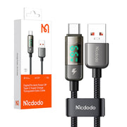 Cumpara acum Mcdodo CA-3630 Cablu USB-A la USB-C, oprire automată, PD 100W, 1,2m (negru) de la Mesterul Minune