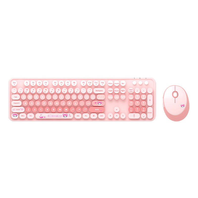 Cumpara acum MOFII Sweet New 2.4G Wireless Keyboard + Mouse Set (Roz) de la Mesterul Minune