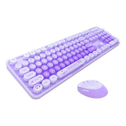 Cumpara acum MOFII Sweet New 2.4G Wireless Keyboard + Mouse Set (Purple) de la Mesterul Minune