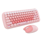 Cumpara acum MOFII Candy New 2.4G Wireless Keyboard + Mouse Set (Roz) de la Mesterul Minune