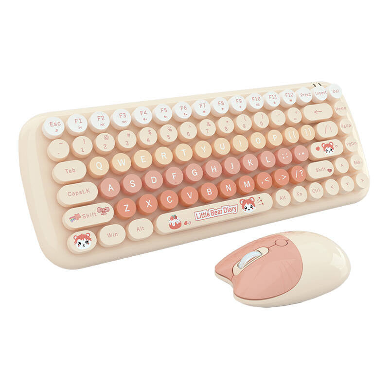 Cumpara acum MOFII Candy New 2.4G Wireless Keyboard + Mouse Set (Orange) de la Mesterul Minune