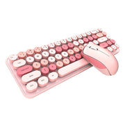 Cumpara acum MOFII Tastatură + mouse fără fir iBean Pro New 2.4G (roz) de la Mesterul Minune