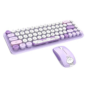 Cumpara acum MOFII Tastatură + Mouse fără fir iBean Pro New 2.4G (Violet) de la Mesterul Minune