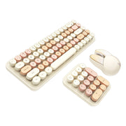 Cumpara acum MOFII Tastatură fără fir + tastatură numerică + mouse 3in1 2.4G (lapte-tea) de la Mesterul Minune