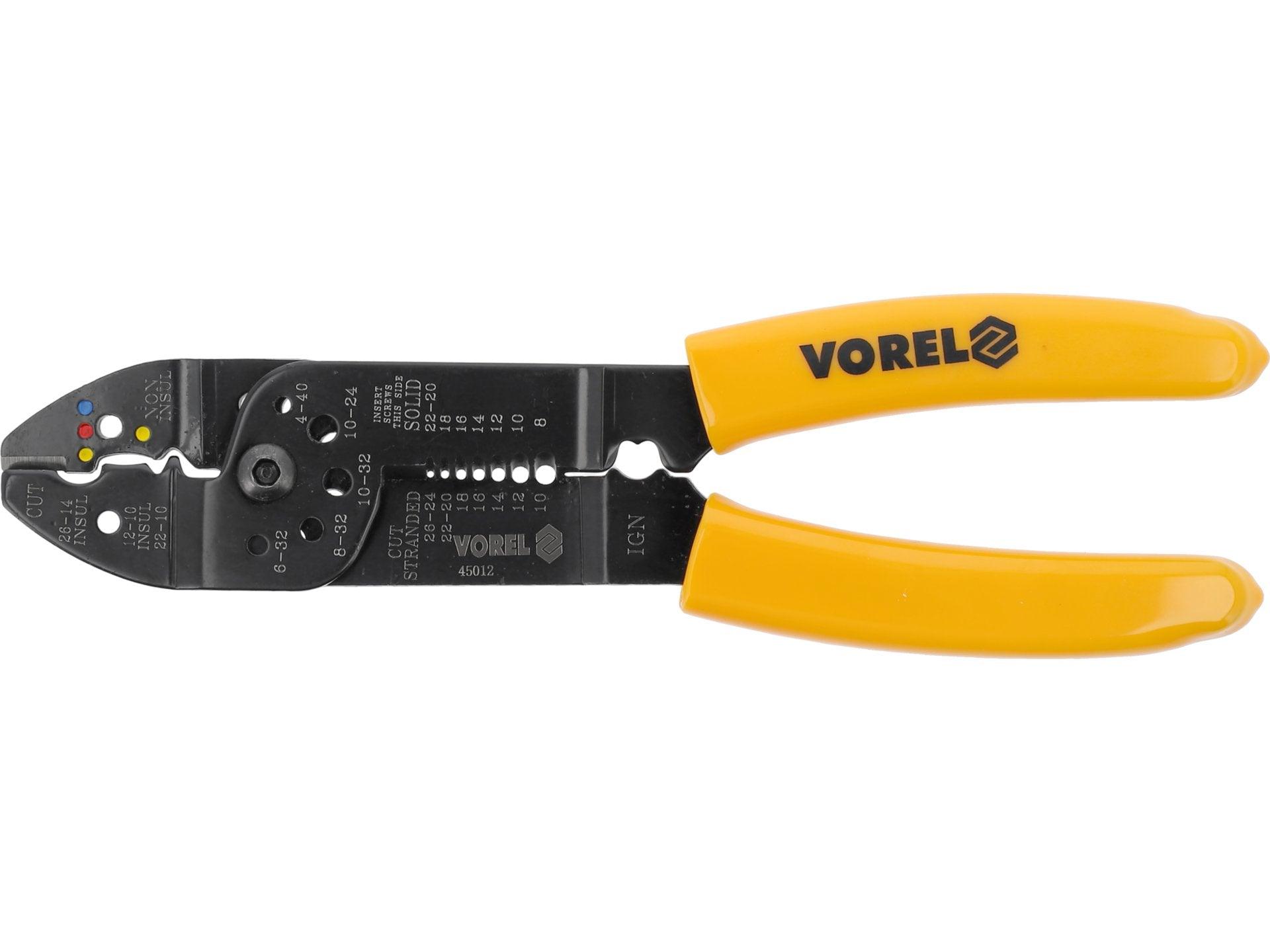 CLEȘTE MULTIFUNCȚIONAL PT SERTIZAT ȘI DECABLAT, 215MM VOREL 45012