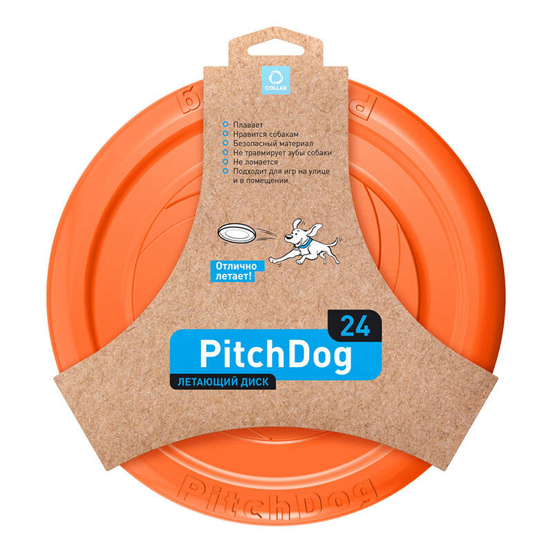 Cumpara acum Disc de zbor PitchDog Waudog 24 cm, portocaliu de la Mesterul Minune