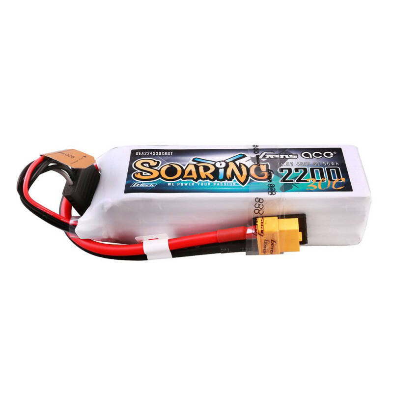 Cumpara acum Gens ace G-Tech Soaring 2200mAh 14.8V 30C 4S1P Lipo Battery Pack with XT60 plug de la Mesterul Minune