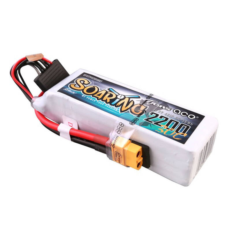 Cumpara acum Gens ace G-Tech Soaring 2200mAh 14.8V 30C 4S1P Lipo Battery Pack with XT60 plug de la Mesterul Minune