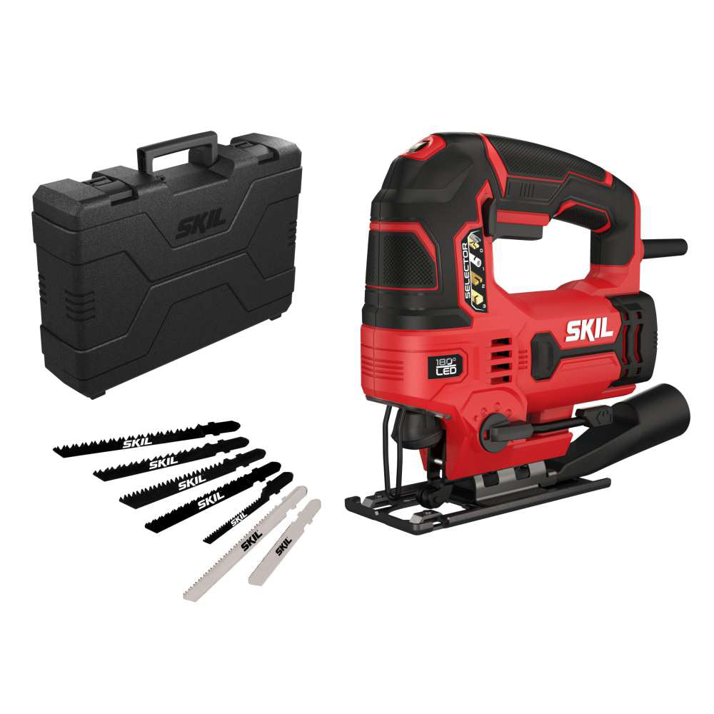 SKIL 4531 GA Fierastrau pendular, 680W, 800-3200/min, + 7 panze si geanta de transport