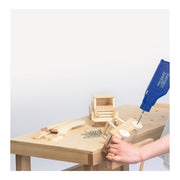 Pebaro 455, Set traforaj in cutie de lemn + masina de gaurit + unelte