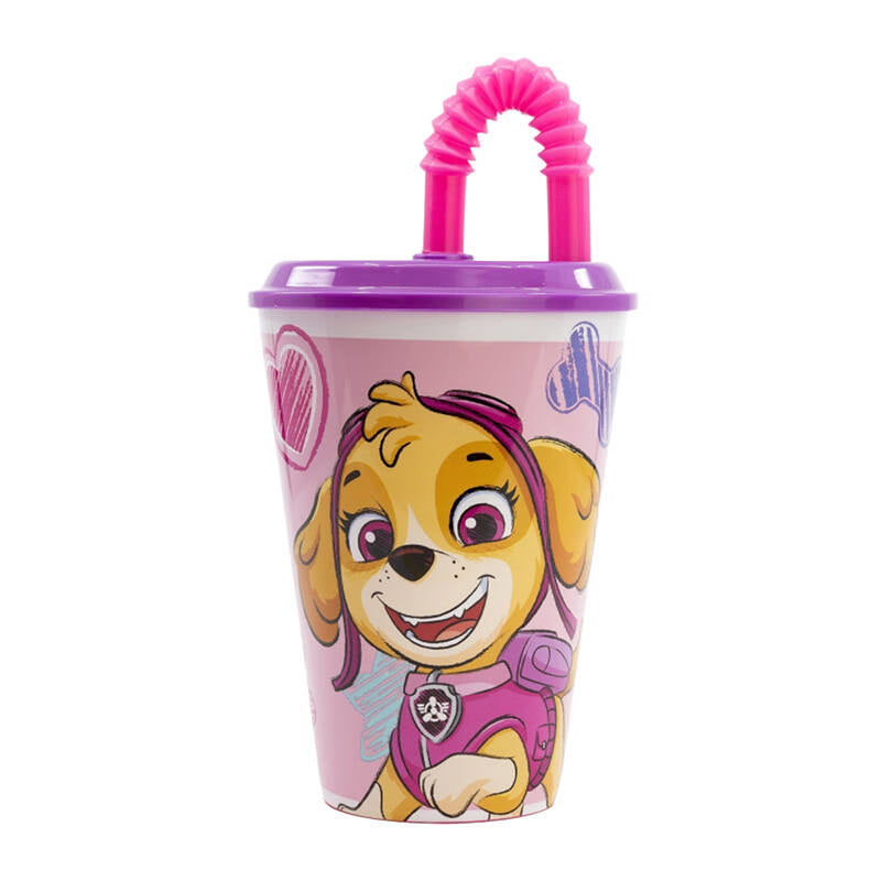Cumpara acum Pahar de apă cu pai pentru copii STOR 74530 430 ml Paw Patrol Skye (roz) de la Mesterul Minune