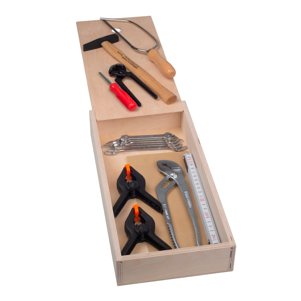 Pebaro 460, Trusa de unelte de calitate, ambalate in cutie de lemn, 16 piese