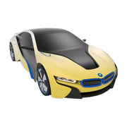 Cumpara acum RASTAR R/C 1:24 BMW i8 mașină controlată de la distanță - sensibilă la UV (alb și galben) de la Mesterul Minune
