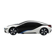 Cumpara acum RASTAR R/C 1:24 BMW i8 mașină controlată de la distanță - sensibilă la UV (alb și galben) de la Mesterul Minune